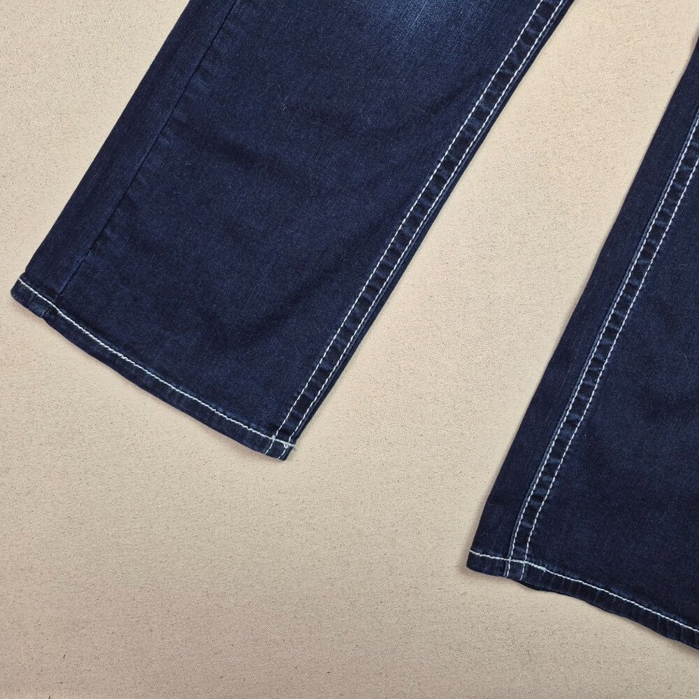 Westfield Eagle Womens Blue Jeans Embellished Straight Boho Dark Wash Sz 9 29/32 - Picture 6 of 8